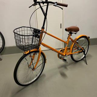 【ネット決済】オレンジの自転車【美品】