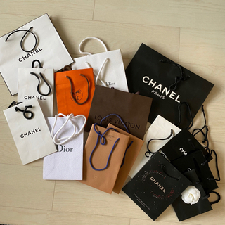 CHANEL VUITTON HERMES Dior 紙袋 15枚