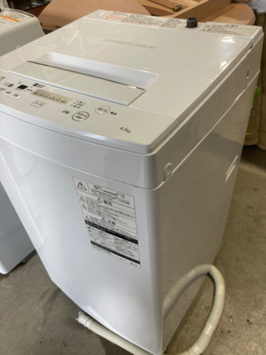 TOSHIBA 4.5kg 全自動洗濯機 AW-45M7 2019年製 - 洗濯機