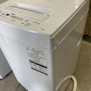 TOSHIBA 4.5kg 全自動洗濯機 AW-45M7 2019年製