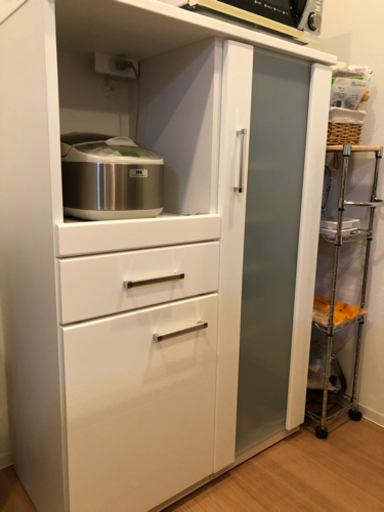 ニトリ　レンジボード　食器棚　コパン　ホワイト