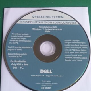 DELL専用　 Reinstallation DVD  Wind...