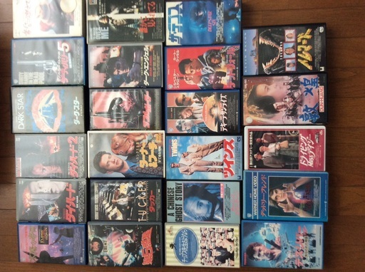 VHS映画ビデオテープ（洋画、邦画、アニメ）200本