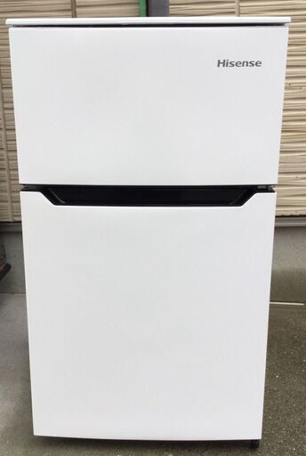 【RKGRE-707】特価！ハイセンス/Hisense/93L 冷凍冷蔵庫/HR-B95A/中古品/2019年製/当社より近隣無料配達！