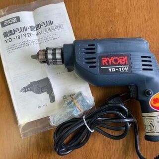 値下げしました★RYOBI電気ドリル YD-10V / 軸付き砥...