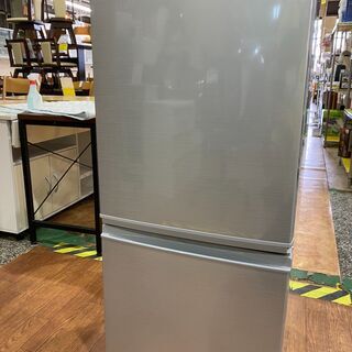 愛品館市原店】SHARP 2018年製 137L 2ドア冷蔵庫 SJ-D14D-S 【愛市IR