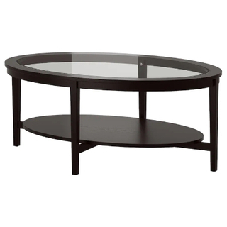 テーブル（ガラス天板、ブラックブラウン）