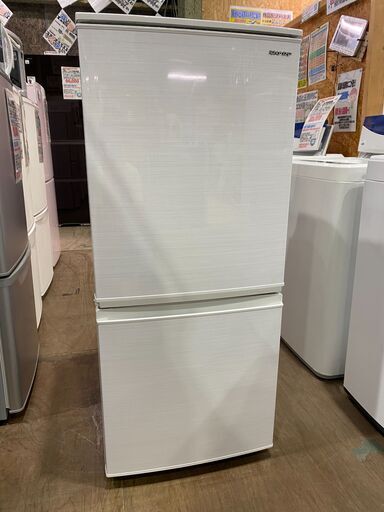 【愛品館市原店】SHARP 2020年製 137L 2ドア冷蔵庫 SJ-D14F-W 【愛市IR】