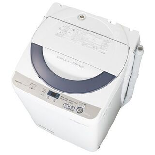 シャープ 5.5kg 抗菌穴なし槽 風乾燥付 ES-GE55R SHARP☆買取帝国
