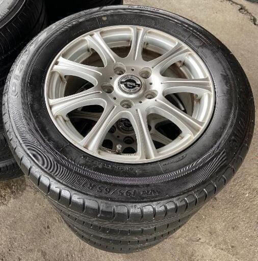 195/65R15⭐ミニバン専用！バリ山！美品！BRIDGESTONE製アルミホイール付サマータイヤ入荷しました