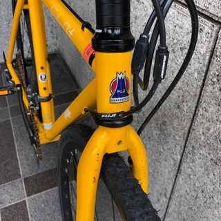 【受付終了】FUJI ロードバイク　feather cx+  【事故車】 受付終了】FUJI ロードバイク feather cx+ 【事故車】