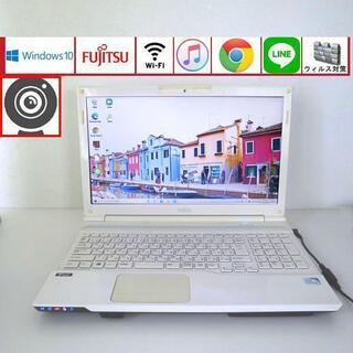 初心者OK♥設定済ノートパソコン/Win10/wifi/ 富士通