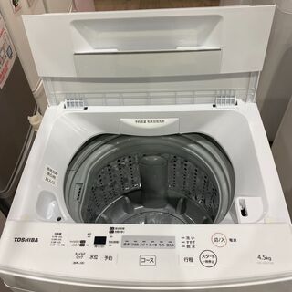 愛品館市原店】東芝 2019年製 4.5kg洗濯機 AW-45M7【管理