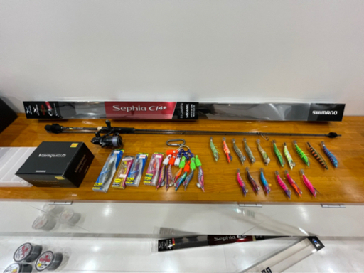 イカ釣りエギ竿　ヴァンキッシュ2500SHG 竿sephia CI4+s806ML