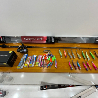 イカ釣りエギ竿 ヴァンキッシュ2500SHG 竿sephia CI4+s806ML