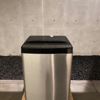 【近隣 送料込み 極美品 2021年1月購入品】ハイアール 全自動洗濯機 5.5kg JW-XP2C55F ステンレスブラック アーバンカフェシリーズ しわケア脱水 風乾燥 