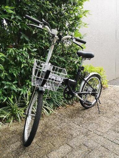 【美品】シマノ ✕ PANGAEA 6段変速折りたたみ自転車 20インチ