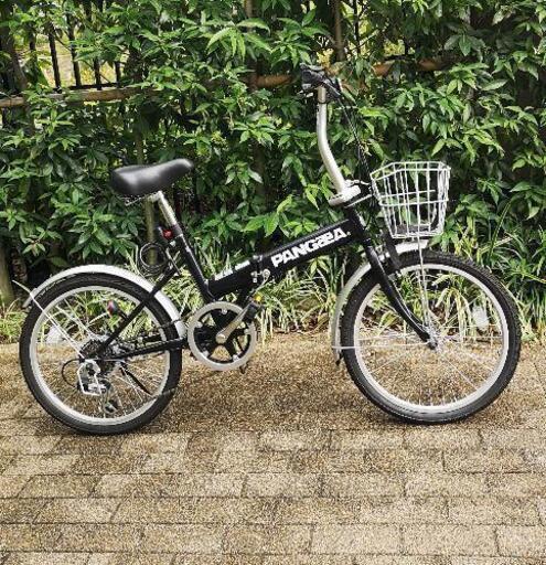 【美品】シマノ ✕ PANGAEA 6段変速折りたたみ自転車 20インチ