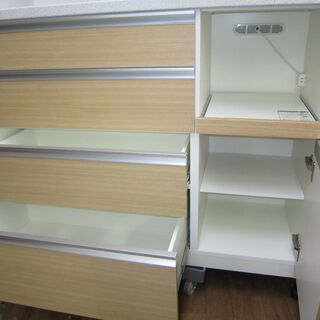 R088 国産 共和産業 キッチンボード、食器棚、幅121cm 美品