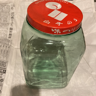 昭和レトロ のりガラス瓶