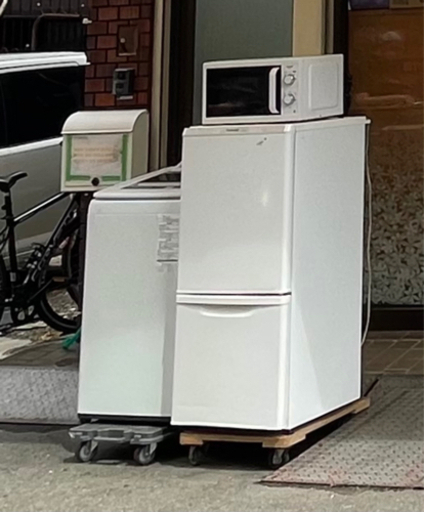 安い家電3点セット冷蔵庫、洗濯機、電子レンジお買い得