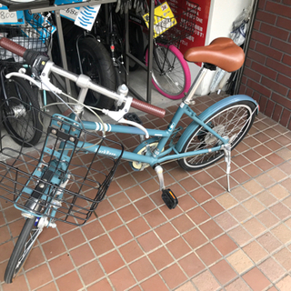 ブリジストン マークローザ 20インチ 7speed ledオートライト かご付き 