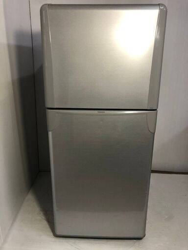 TOSHIBA(東芝)★冷凍冷蔵庫★YR-12T(S)★120L★2009年製★シルバー★【中古】★【送料0円(地域限定)】