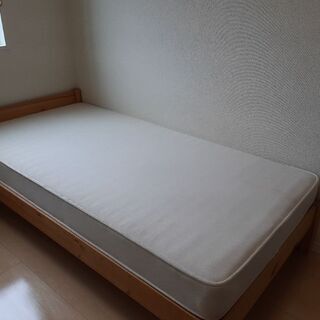 【ネット決済】無印良品 シングルベッド(マットレス付)