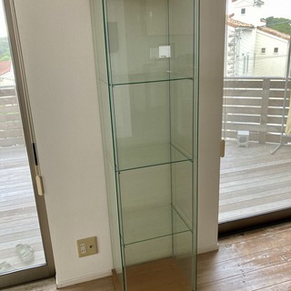 【ネット決済】IKEA ガラスコレクションケース　DETOLFデトルフ