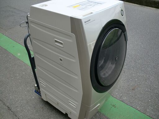 引取り歓迎◆シャープ　ドラム式洗濯機　ES-Z100　洗濯9K　乾燥6K　プラズマクラスター　動作保証付き　有料配達可