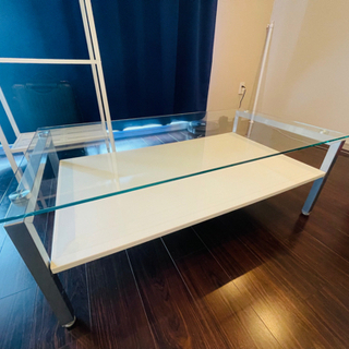 ガラス板　サイドテーブル
