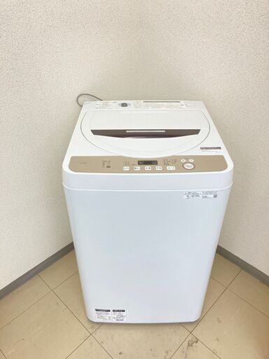 【極上美品】【地域限定送料無料】洗濯機 SHARP 6kg 2020年製 BSS082202