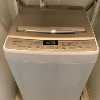 🌟美品🌟 洗濯機 7.5kg Hisense HW-DG75A 