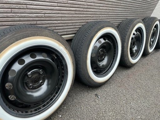 フィアット fiat 500 サマータイヤ ホイール ホイールキャップ セット