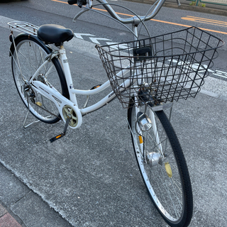 【ネット決済】自転車　オートライト27インチ