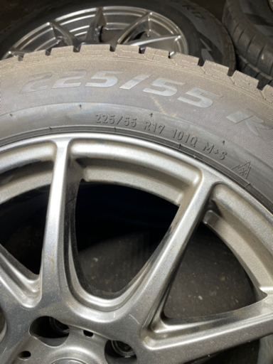 V37スカイライン】225/55R17 ice ASIMMERICO PIRELLI スタッドレス 4本 