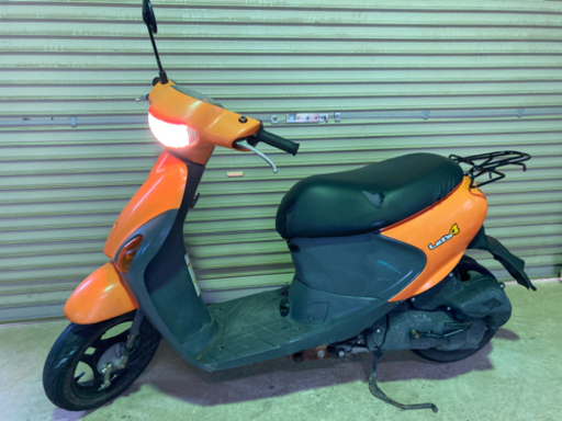 【売約済】実働 BT新品 スズキ CA45A レッツ4 4スト インジェクションバイク 原付 スクーター オレンジ