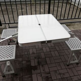 【折り畳み一体型】ピクニックテーブル＆ベンチ