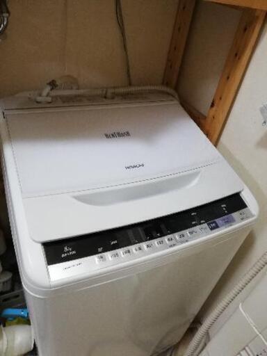(商談中です)2017年式　日立洗濯機　ビートウォッシュ　BW-V80B(W)