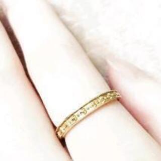 k18 デザイン リング シンプル