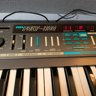 美品 KORG キーボード POLY-800 ハードケース、ACアダプター付