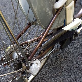 808 電動自転車　ヤマハ PAS  4AH ２６インチ茶 