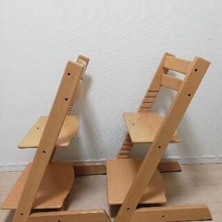 ストッケ stokke 子供用 椅子 2脚セット（バラ売り検討）ナチュラル