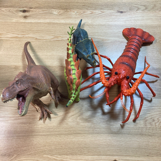 【値下げ】大きい恐竜とエビセット
