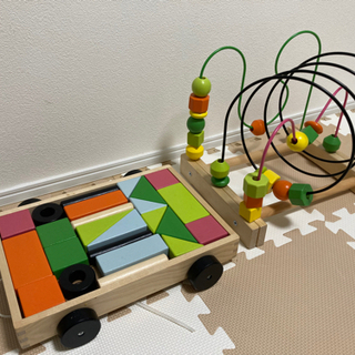 【ネット決済】IKEA ベビーおもちゃ　積み木、コースター　赤ちゃん