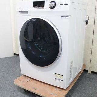 アクア AQW-FV800E(W) [ドラム式洗濯機 8kg 左開き ホワイト