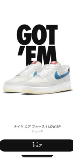NIKE エアフォース1xUNDEFEATED 5On It