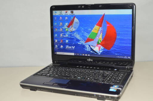 ノートパソコン Windows10 office 大容量HDD500GB 富士通 LIFEBOOK AH700/5A i5-450M 4GB 15.6インチ ブルーレイ USB3.0 カメラ テンキー