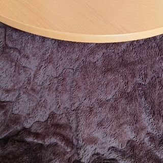 丸型のこたつ　こたつ毛布の色はブラウン　10年程使用