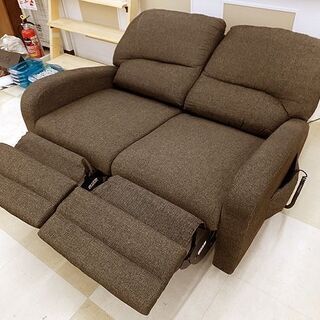 札幌市/清田区 NITORI/ニトリ 2人掛け電動リクライニングソファ NリベルタS 布地 動作OK 美品!!